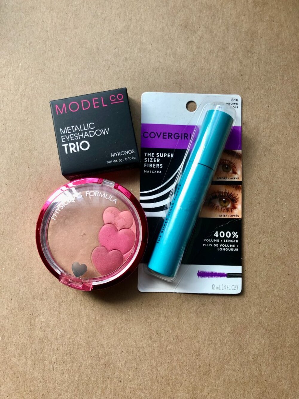Makeup bundle of 3 eye shadow,  foundation,  mascara